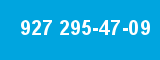 927 295-47-09 927 295-47-09